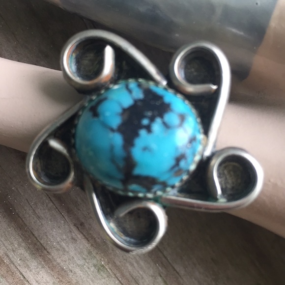 Turquoise Pinky Ring Size 4 - Picture 5 of 5